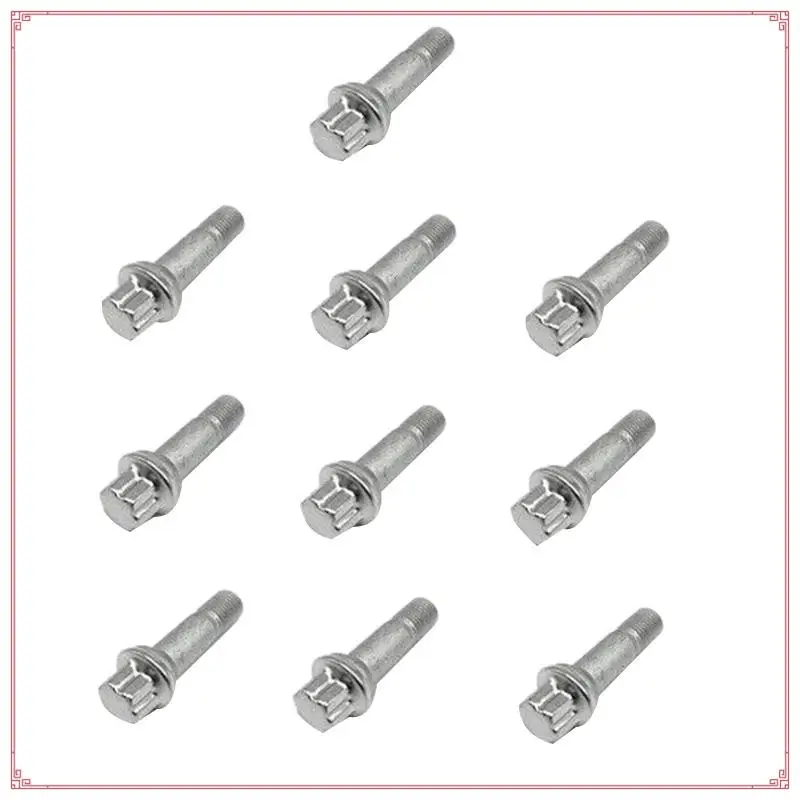 

10Pcs Wheel Lug Bolts Nuts For Mercedes Benz W164 W166 X204 W221 C216 C CL E GL ML S Class A0009905407