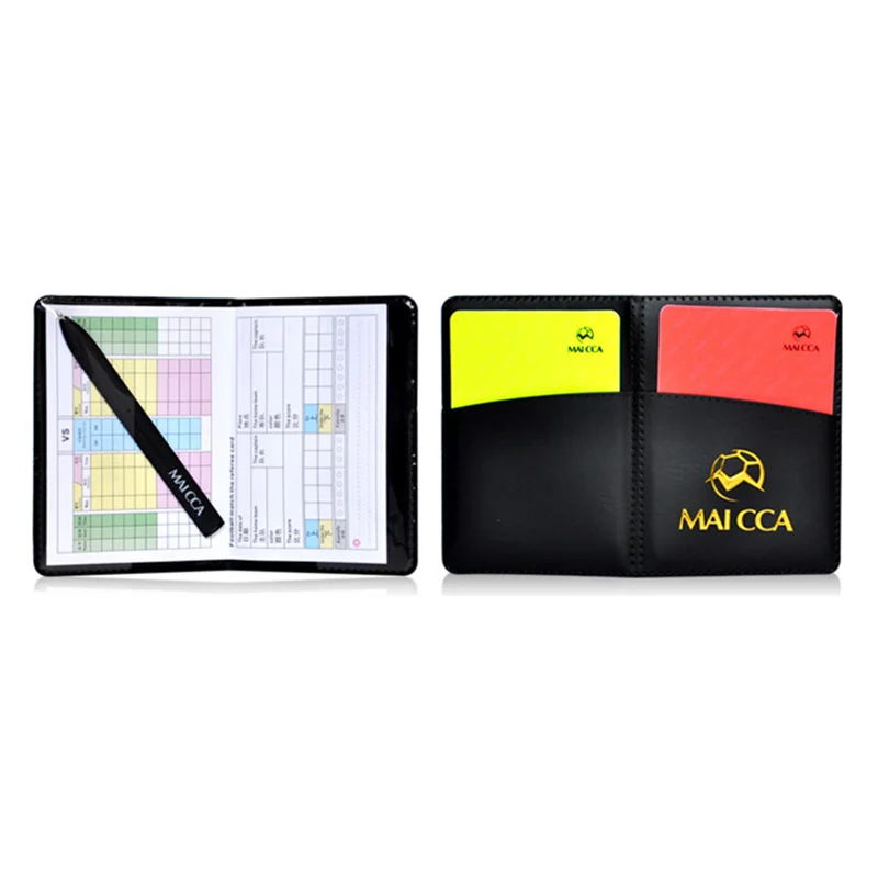 Soccer Referee flag Coin Cards Whistle Set Professional Football Referee Flag Whistles Kit Sports Training Equipment