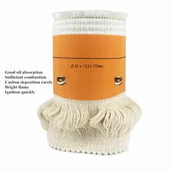 Various Models 65 75 85 95 120 mm Kerosene Stove Wicks High Quality Glass Fiber + 100%Cotton Heaters Wick Free Shipping