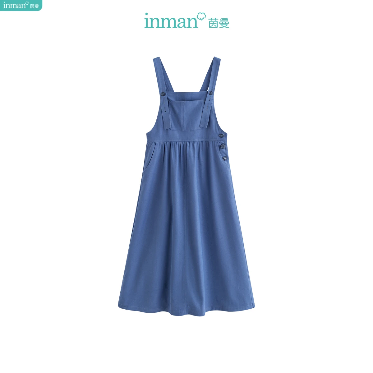 

Супер милое джинсовое платье-комбинезон без рукавов Inman, лето 2022, новое свободное винтажное миниатюрное платье-бретелька