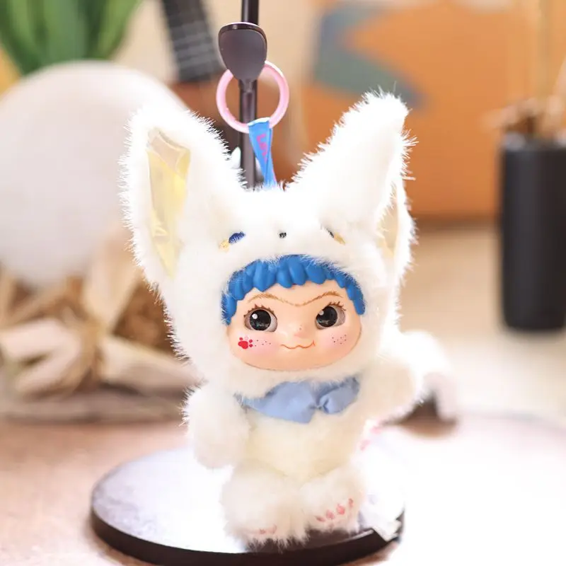 Adorable llavero de felpa y esmalte WAKUKU, accesorio para bolso temático Wakuku, figura de muñeca, juguete coleccionable
