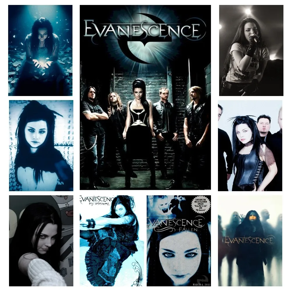 1pc Evanescence Rock Bands Poster Wall Art Home Decor Room Decor Digital Painting Living Room Restaurant Kitchen Art