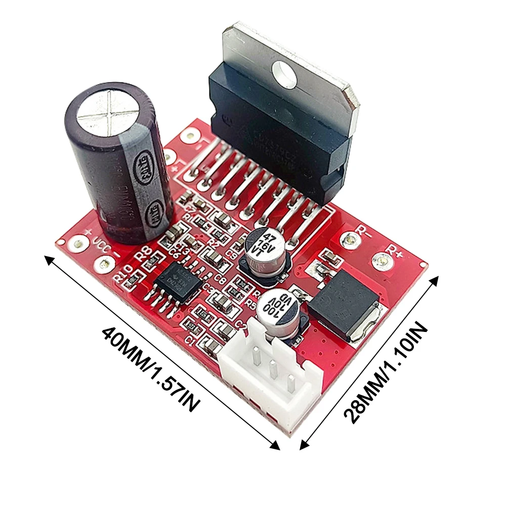 CD7379 Dual Channel High-Power Amplifier Board With NE5532 Front Amplifier Single Power Supply 12V Power Supply