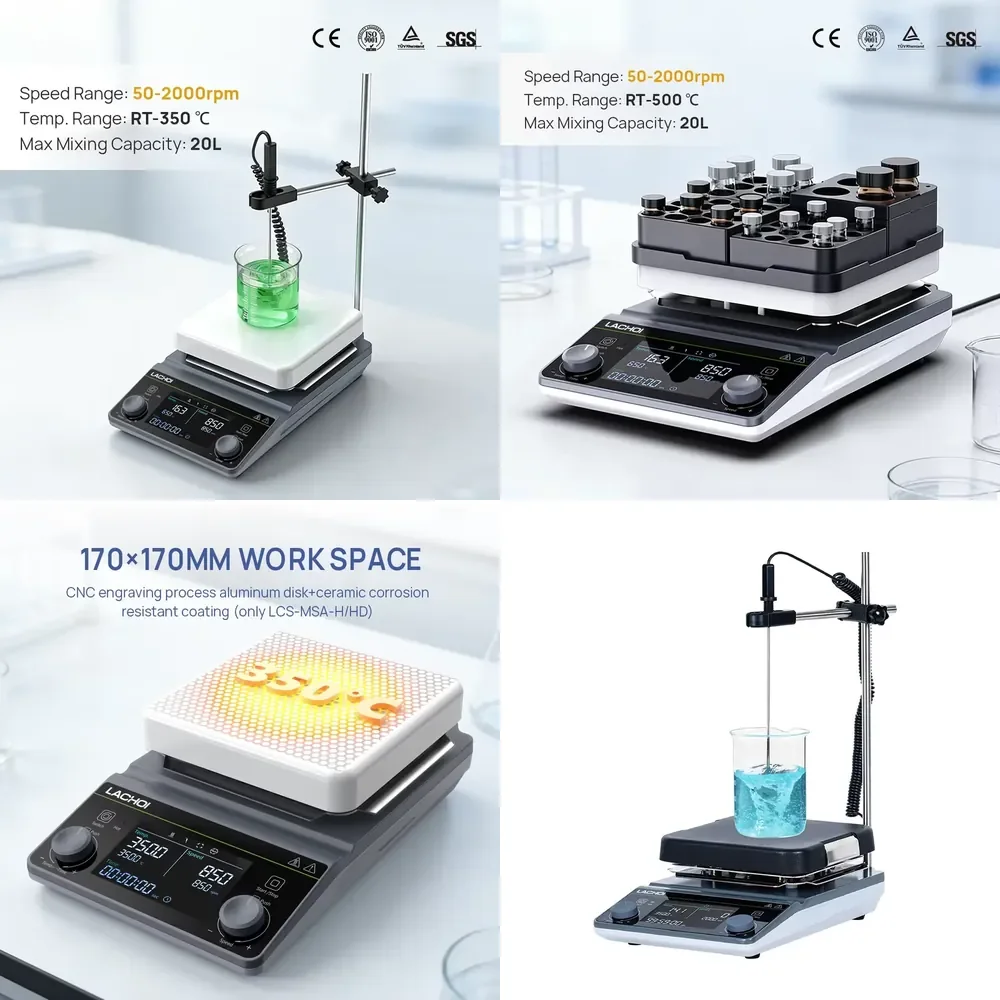 

Large Display Laboratory Equipment Hot Plate with Digital Temperature Controlled Industrial Magnetic Stirrer