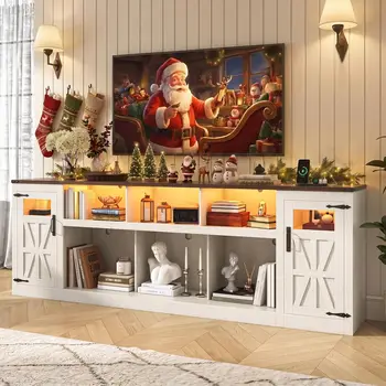 Wide Fireplace TV Stand 1