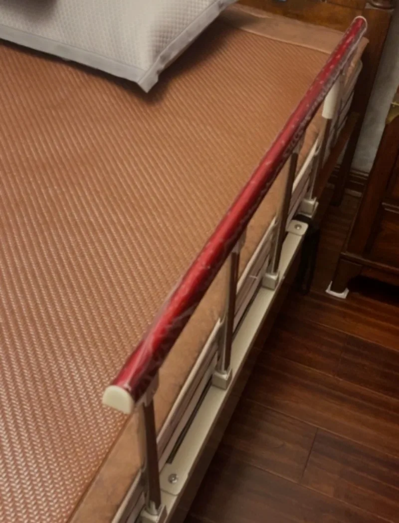 Stainless Steel Folding Bed Guardrail, Anti‑Fall Safety Bed Rail for Kids Elderly, Bed Care Protector