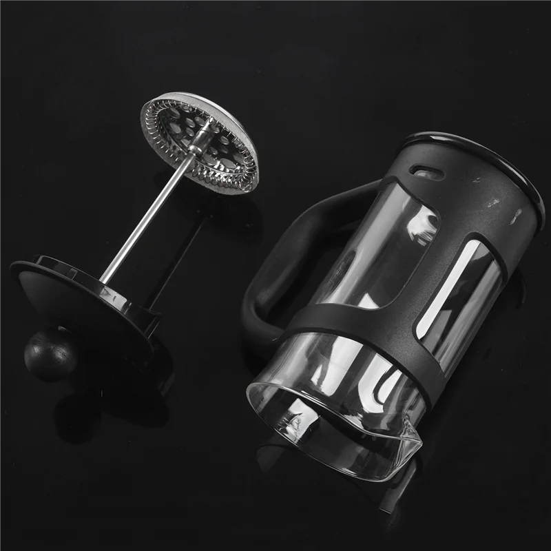 

3X французская кофеварка, маленький французский пресс, идеально подходящий для утреннего кофе, кофеварка с максимальным вкусом и фильтрацией