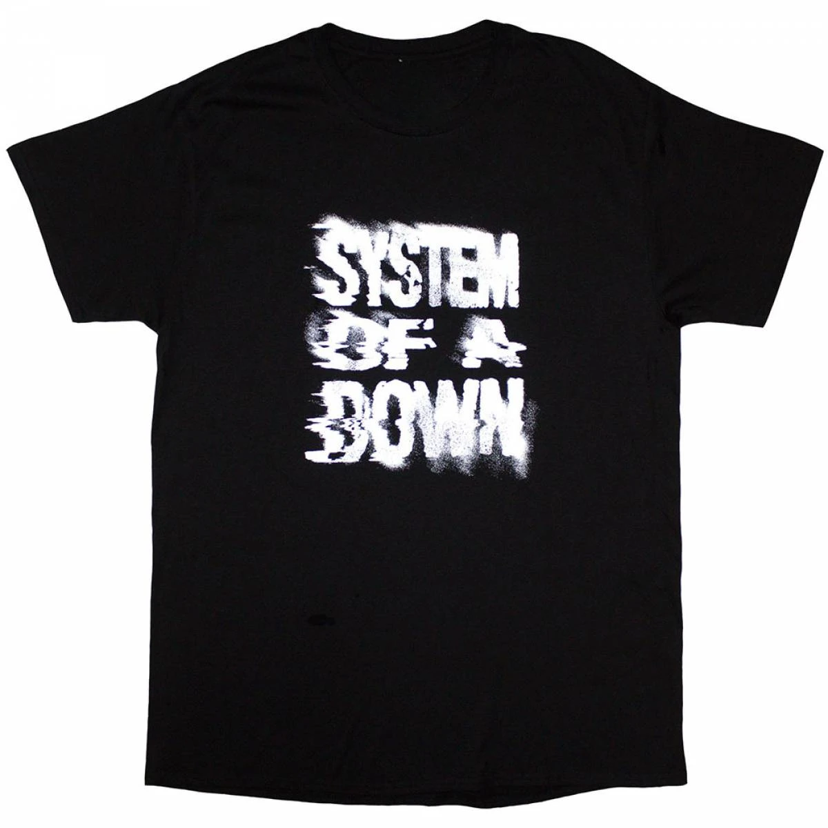 System of A Down Distressed Spray Font Logo T-shirt Classic Nu Metal Rock Band Unisex Oversize Cotton Tee Multiple Colors