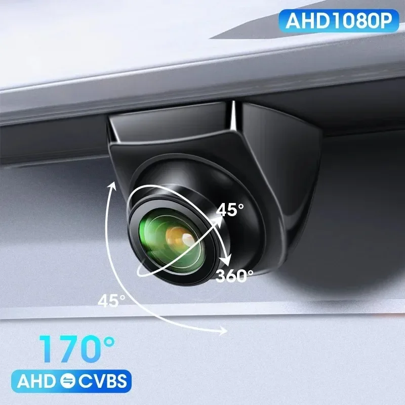 1080P AHD Rear Camera for Vehicle with CVBS Night Vision 12V IP68 Waterproof 170 Degree Fish-eye Lens HD Resistant