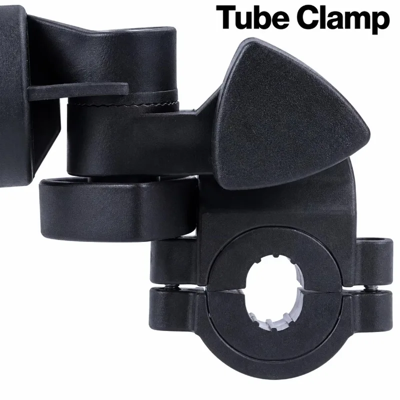 YTYINBlack Clamp On Golf Cart Umbrella Holder With Adapter Inserts And Adjustable Angle