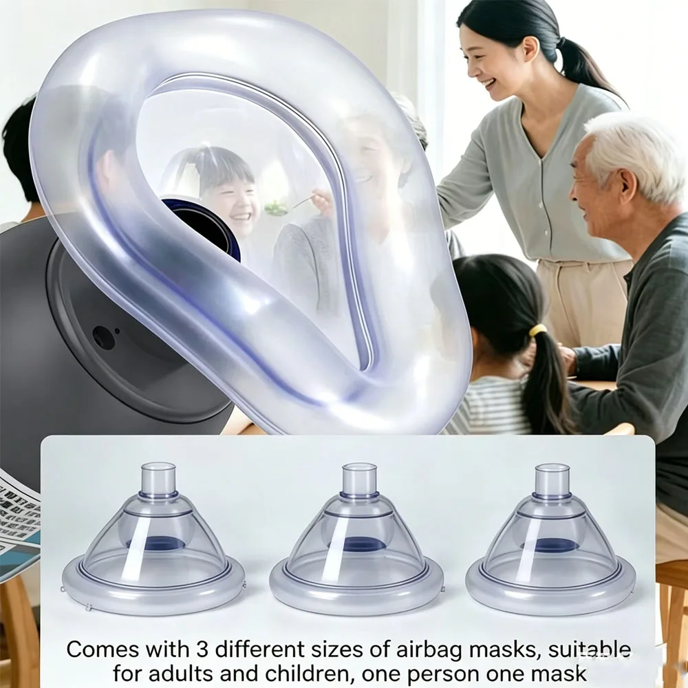 Protable Heimlich Adult & Kids Cpr Pocket Resuscitator Rescue Mask Auto First Aid Choking Rescue Device Emergency Breathing