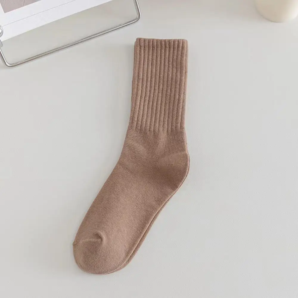 

Breathable Harajuku Female Solid Color Sports Socks Casual Socks Striped Socks Cotton Hosiery Women Socks Tube Socks