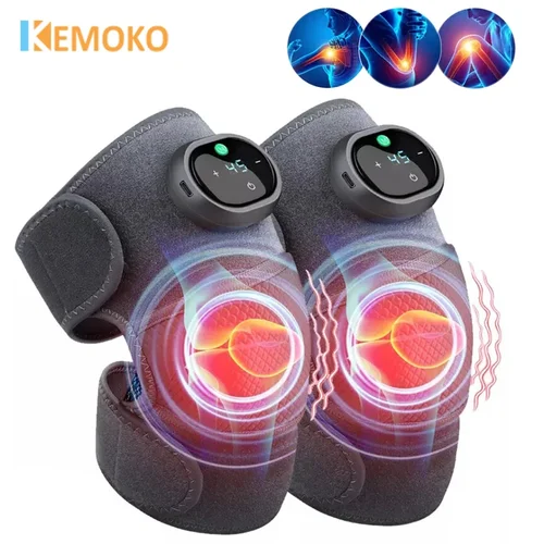 Imagen 1 del producto Rodillera con calefacción, masaje por vibración, fisioterapia articular, masajeador de compresión caliente, soporte para codo y hombro, rodillera térmica para aliviar la artritis