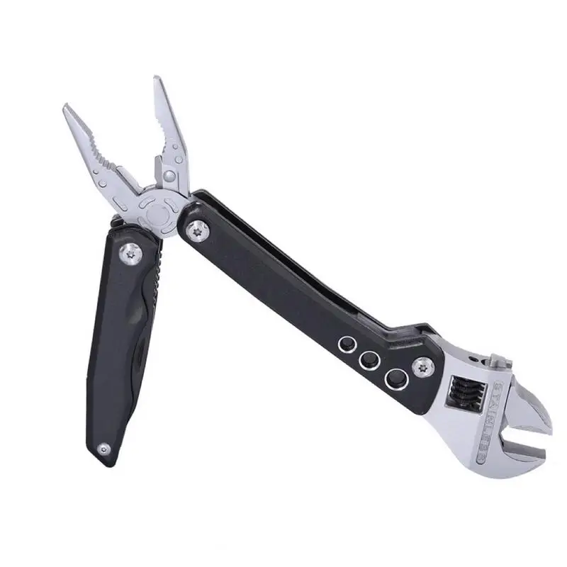 

Multipurpose Wrench Wide Jaw Opening Multitool Wrench Practical Compact Metal Multi Tool With Pliers For Enthusiast Outdoor Camp