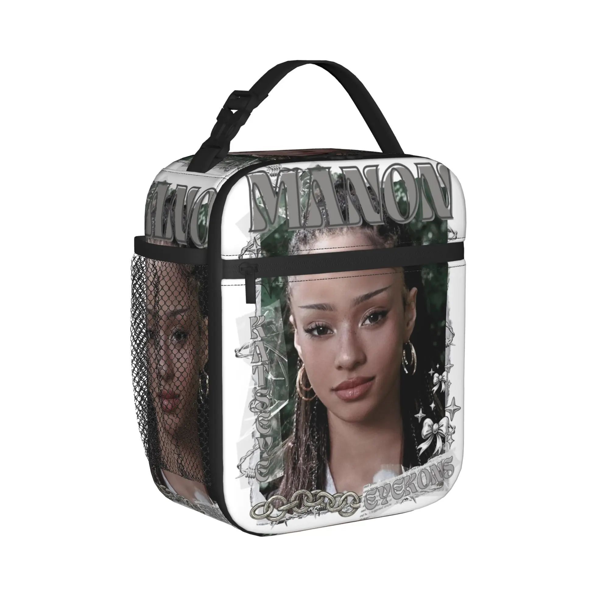 

Термоизолированные сумки для обедов KATSEYE Manon Kpop Y2K Group для школы, многоразовые термосумки-холодильники для еды, коробки для бенто