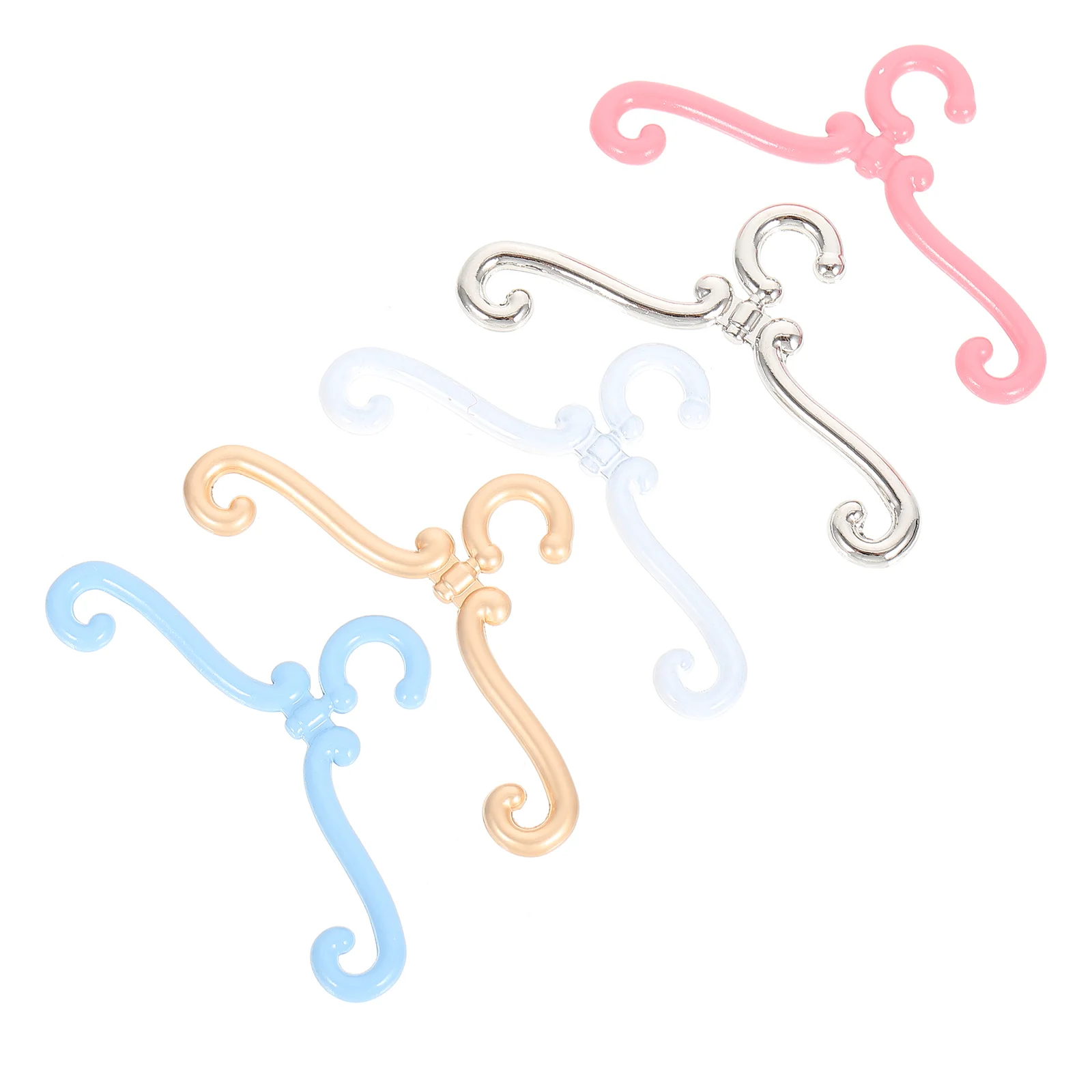 25 Pcs Mini Hanger Baby Clothes Hangers for Simple Small Dolls Dress Organizer Vintage