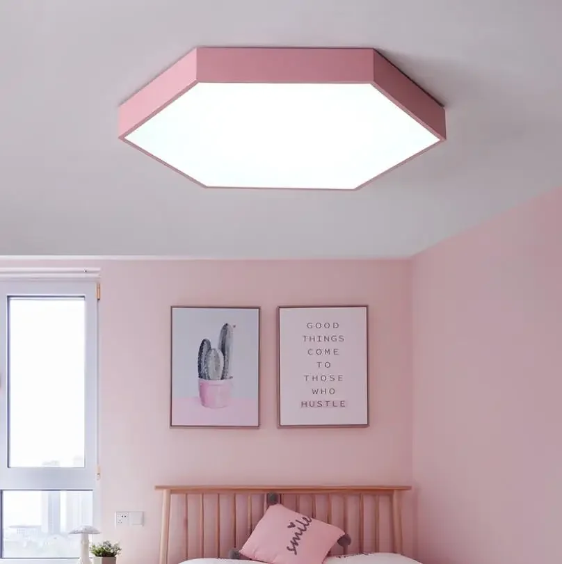 E مسدس سامسونج LED ضوء السقف الحديث الحديد الاكريليك مصباح داخلي المطبخ غرفة نوم الشرفة الديكور تركيب المصابيح AC110-265V