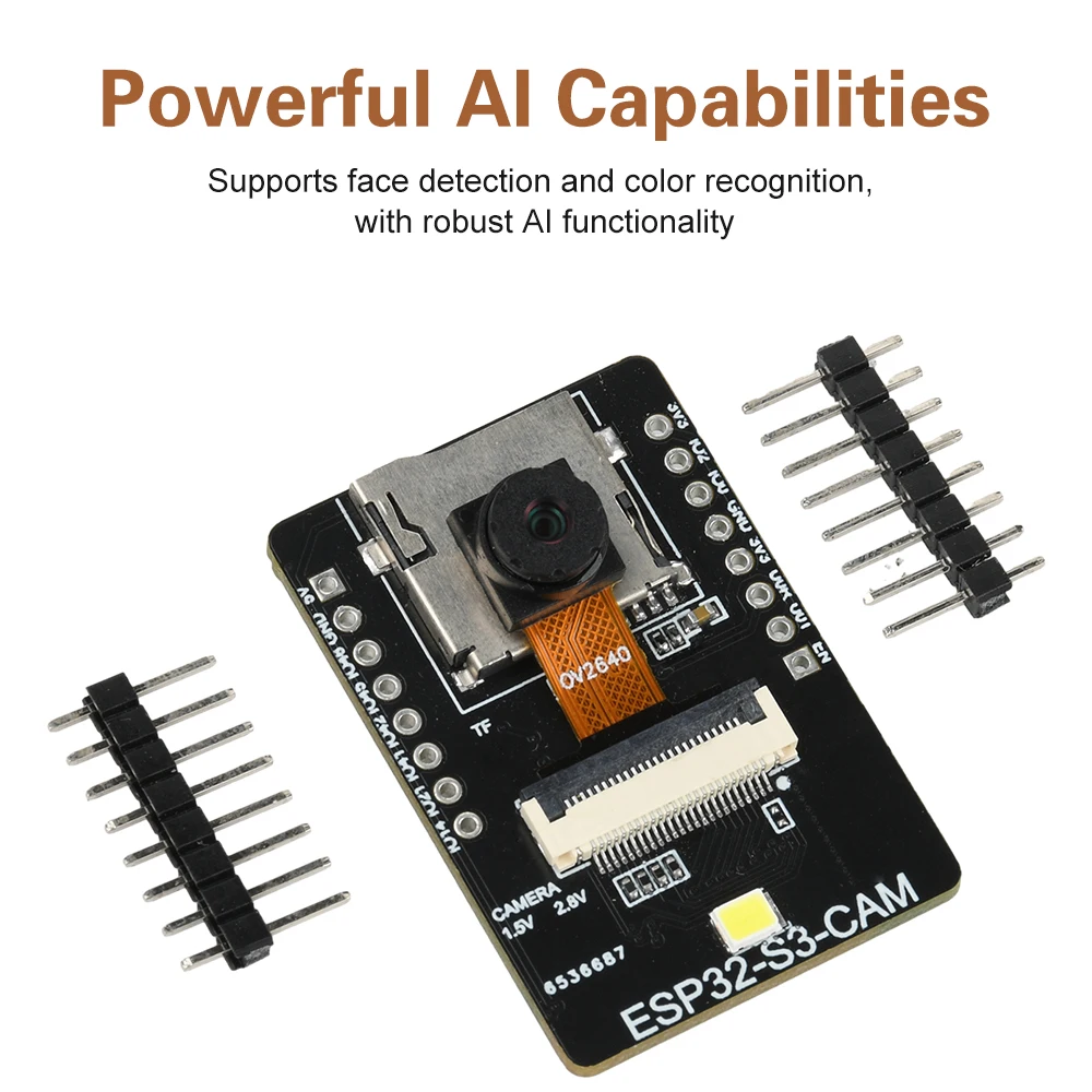ESP ESP32-S3 CAM WiFi Bluetooth Development Board Module Onboard ESP32-S3 TYPE-C OV2640/OV3660 Camera Visual recognition module