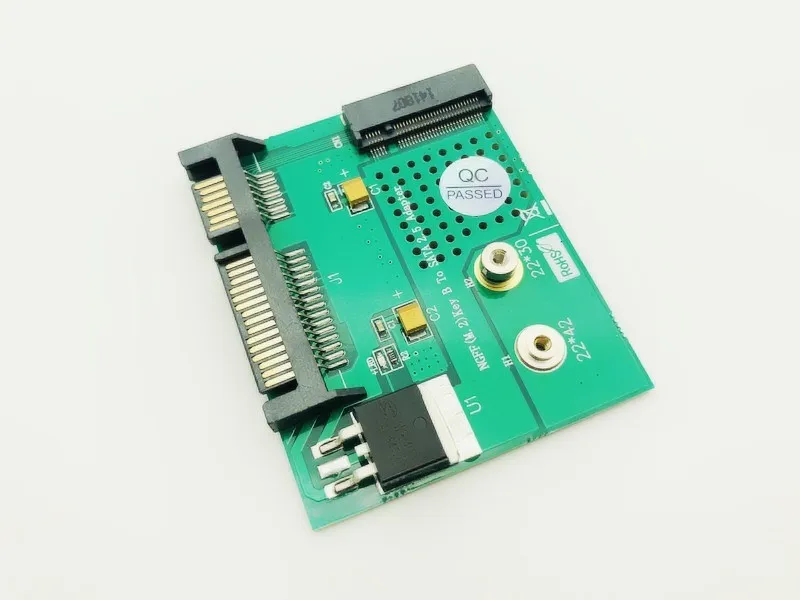 NGFF ( M2 ) SSD to 2.5" SATA Adapter M.2 NGFF SSD to SATA3 Convert Card 3.3V LED B Key Connector For 2230 2242 M2 SSD Hard Drive