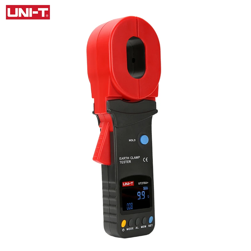 Imagem -02 - Uni-t-ground Loop Resistência Tester Detector de Corrente Medição de Alcance Vazamento Mandíbula Ut276a Mais Ut278a Mais 01200o