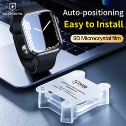 SmartDevil Full Glue Soft Film for iWatch 8 7 41mm 45mm SE 6 5 4 44mm 40mm iWatch Screen Protector HD Easy to Install
