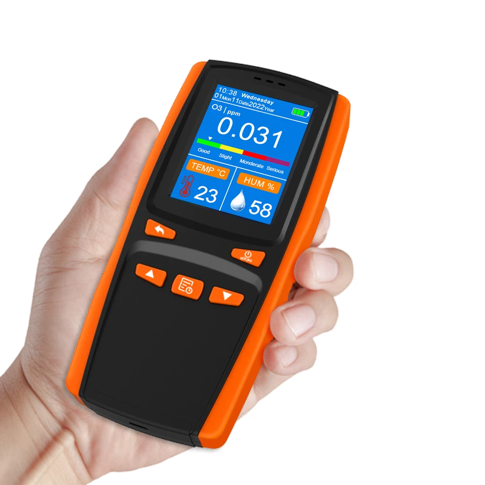 Latest DM509-O3 Portable Ozone Quality Detector Industrial LCD Display Temperature and Humidity Sensor Tester,Home Gas Monitor