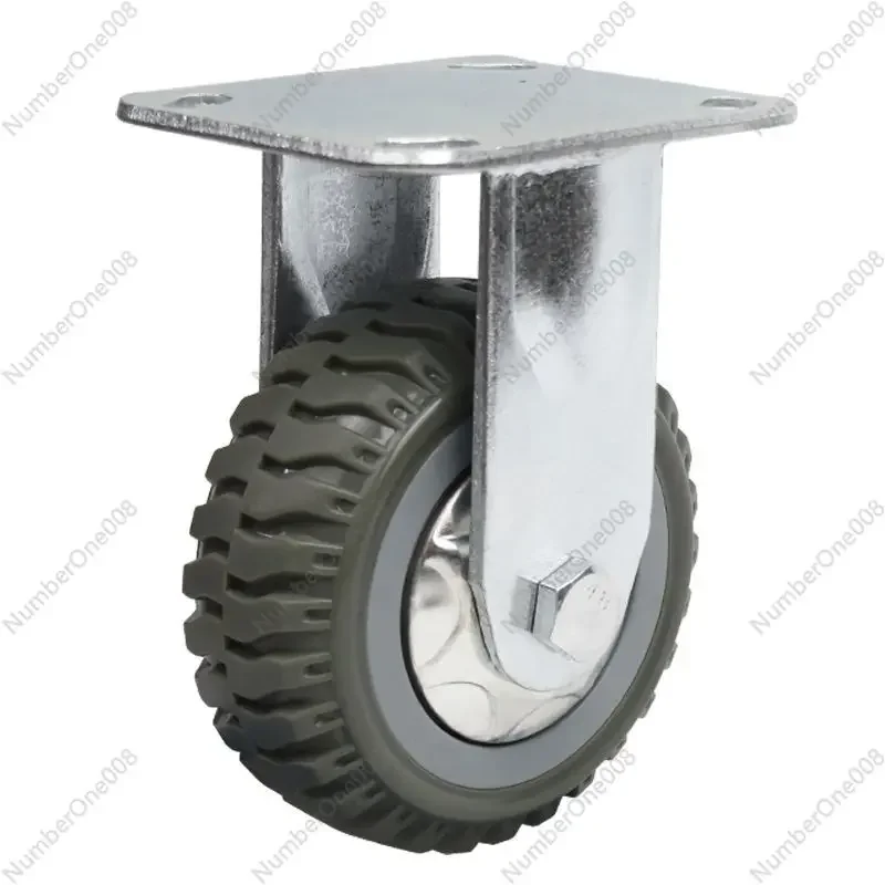 Industrial Universal Wheel Heavy-duty Wear-resistant Micro-silent Caster Trolley 4/6/8 Inch Directional Brake Wheel