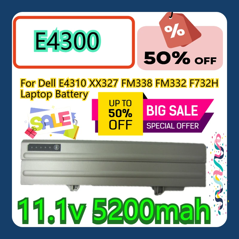 

Для Dell E4300 E4310 XX327 FM338 FM332 F732H аккумулятор для ноутбука