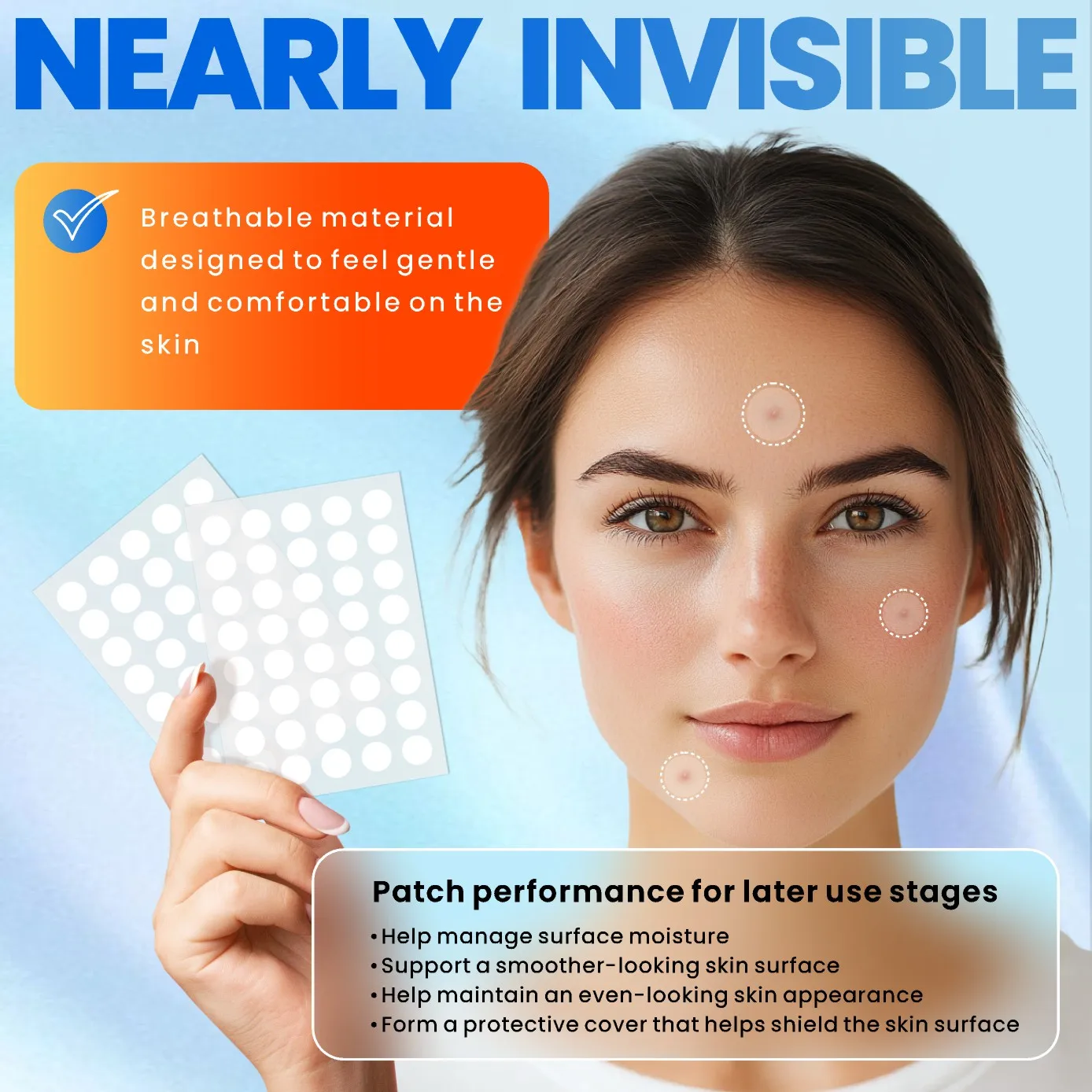 New & Improved 360PCS Clear Round Blemish Patches – Fresh Design, Packaging & Formula for Flawless Makeup & Clear Skin image 6