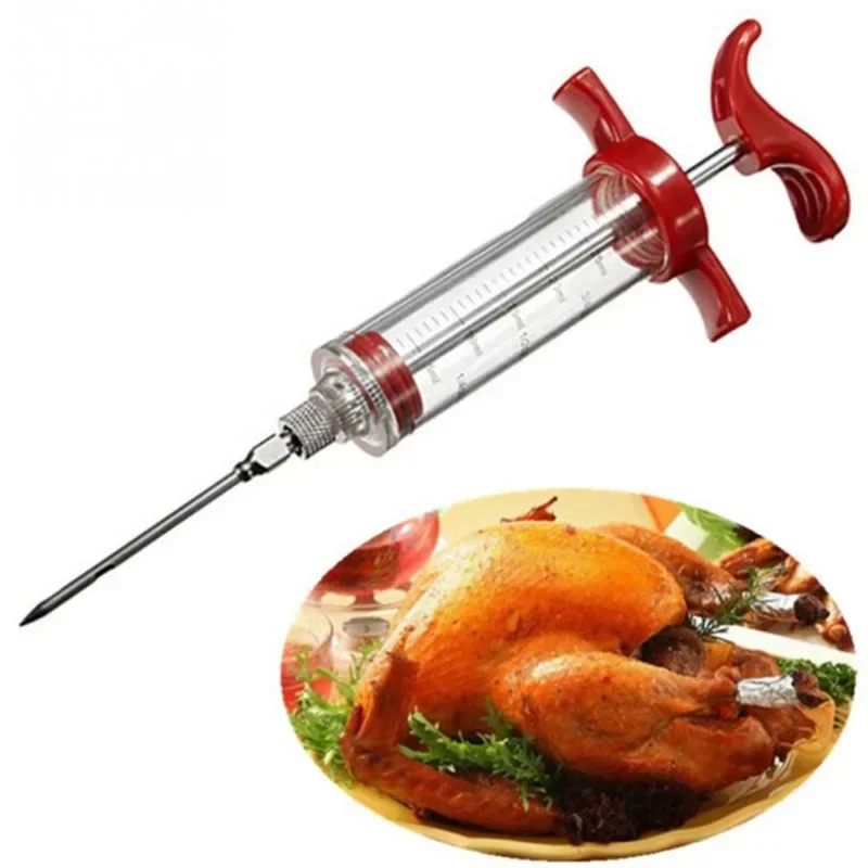 Flavor Needle Turkey Pork Bbq Steak Meat Sauces Syringes Marinades Kitchen Accessories Spices Cooking Tools Kitchen Gadgets Beef