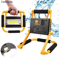 200W Portable Spotlights Cob Work Lamp Rechargeable Flashlight Waterproof Camping Lamps Outdoor Searchlight Night Working Lights