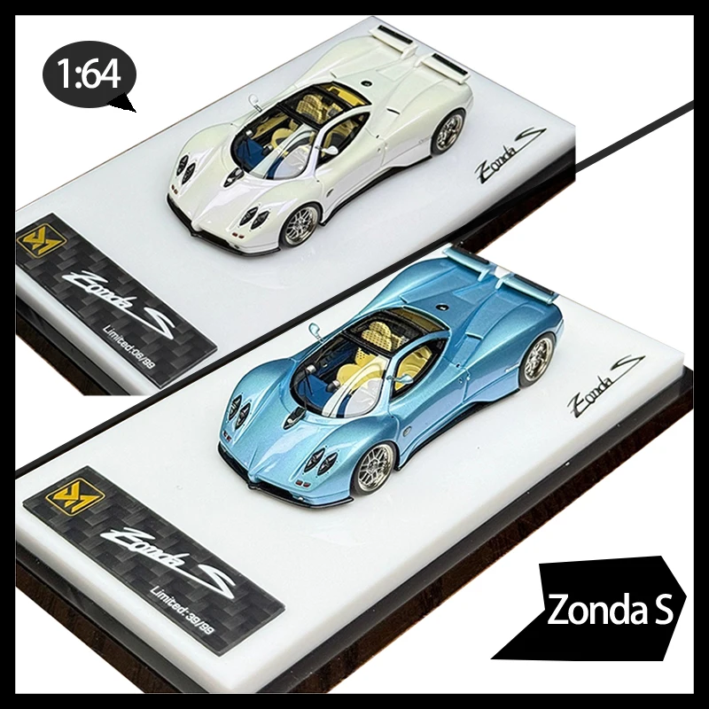 

DMY масштаб 1:64 Zonda S, модель автомобиля из смолы, статическая коллекция, украшенный сувенир, подарок, хобби и игрушки