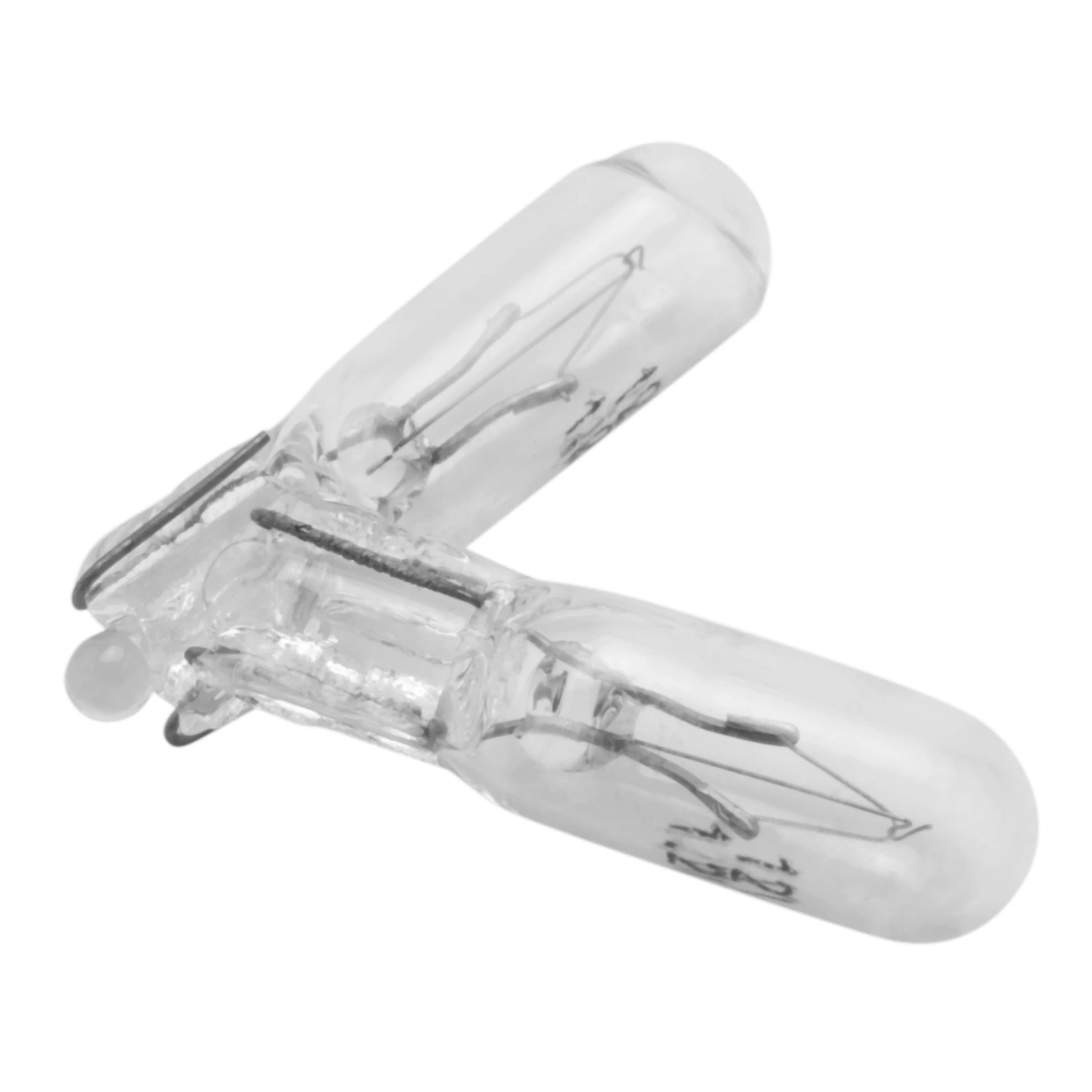 Ampoule halogène T5 17 86 206 286, lampe de panneau de voiture, auto Wedge Prada board Lamp 1.2W 12V, source de lumière blanc chaud, 10 pièces