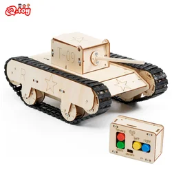 DIY Remote-controlled Swerving Tank Model Science Experimental Tool Kit Educational Toys Small Production for School Kids