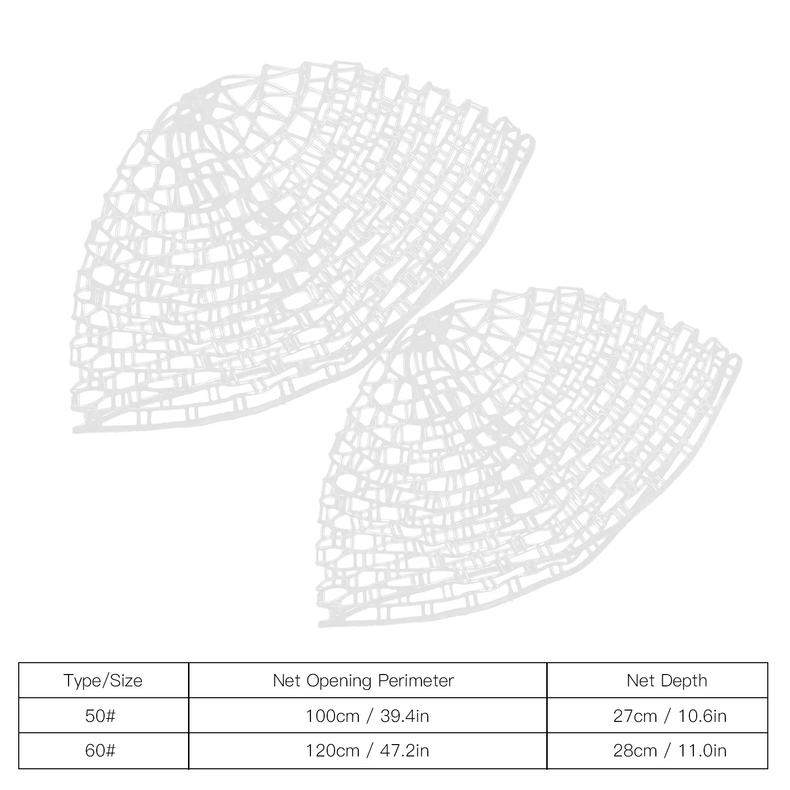 Transparent Rubber Fishing Net Bag Large Mesh Fish‑Friendly Landing Net Replacement DIY Fishing Accessories for Anglers - view 6
