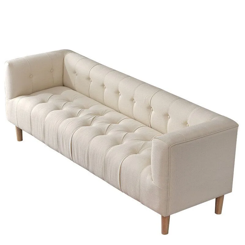 American master bedroom bedside stoolbedside stoolsolid wood fabric bedside stoolsmall apartment long sofa light luxury bedside