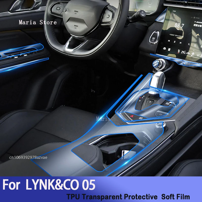 

For LYNK&CO 05（2021-2023）Car GPS Navigation Protective LCD TPU Screen Protector Anti-Scratch Film Fitting PPF