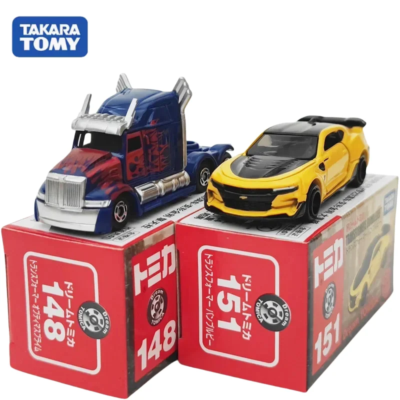 

TAKARA TOMY 1:64 Transformers Optimus Prime Hornet diecast alloy model, children's collection display toy boy holiday gift.