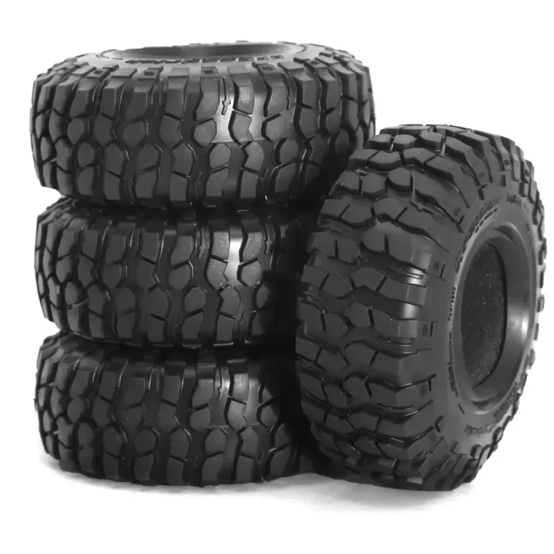 

4PCS 106mm 1.9" Rubber Tire Wheel Tyre for 1/10 RC Crawler Car Axial SCX10 II III 90046 Trxs TRX4 RC4WD D90 Redcat MST