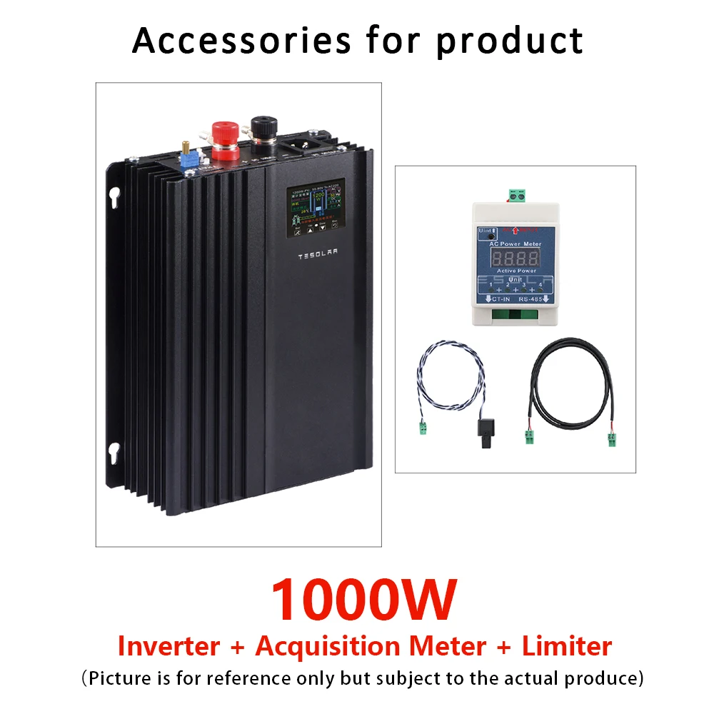 1000W 120V 230V On Grid Micro Inverter Solar Inverter Charging 24-96V Battery With Current Limited Sensor LCD or WiFi Monitoring