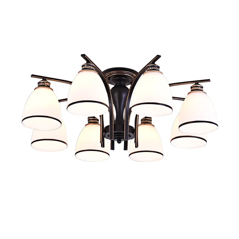 

American Living Room Ceiling Lights Simple Modern Atmosphere Household European Pastoral Dining LED Ceiling Lamp