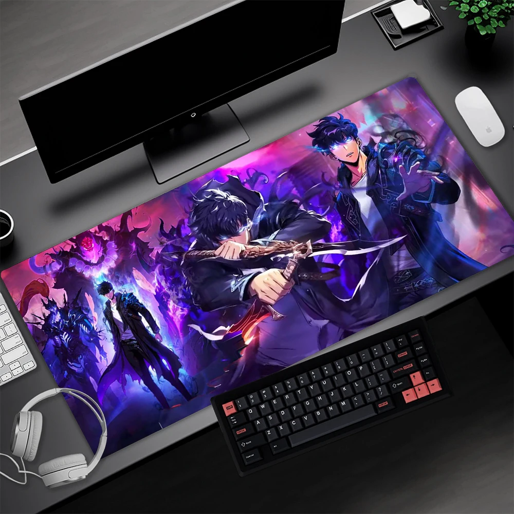 Solo Leveling Mouse Pad Anime Gamer Accessories Mousepad 500x1000 Playmat Gigante Non-slip Pad 120x55cm Computer Mat for Desk