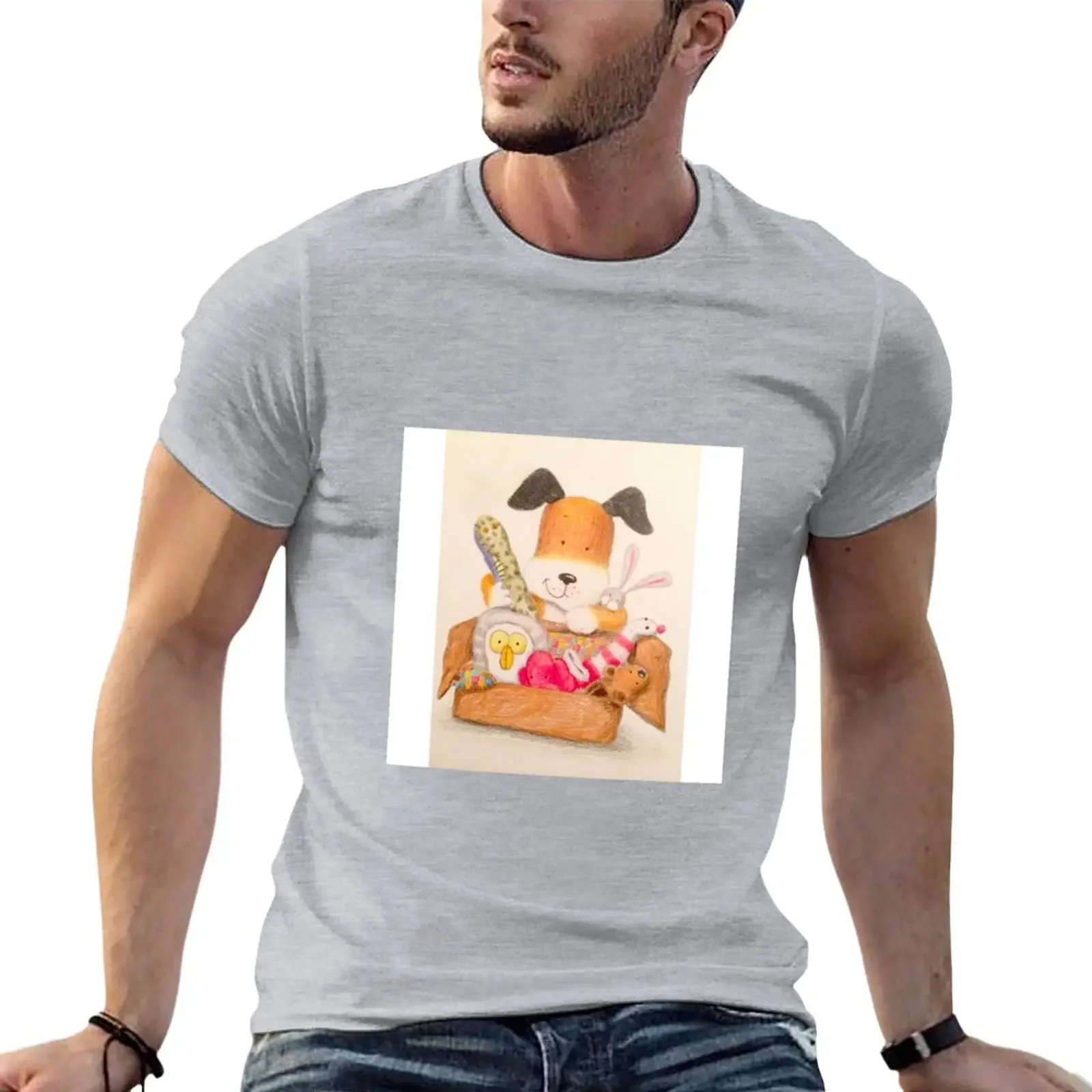 Childrens Classic kipper the dog T-Shirt funnys tees T-shirts for men cotton