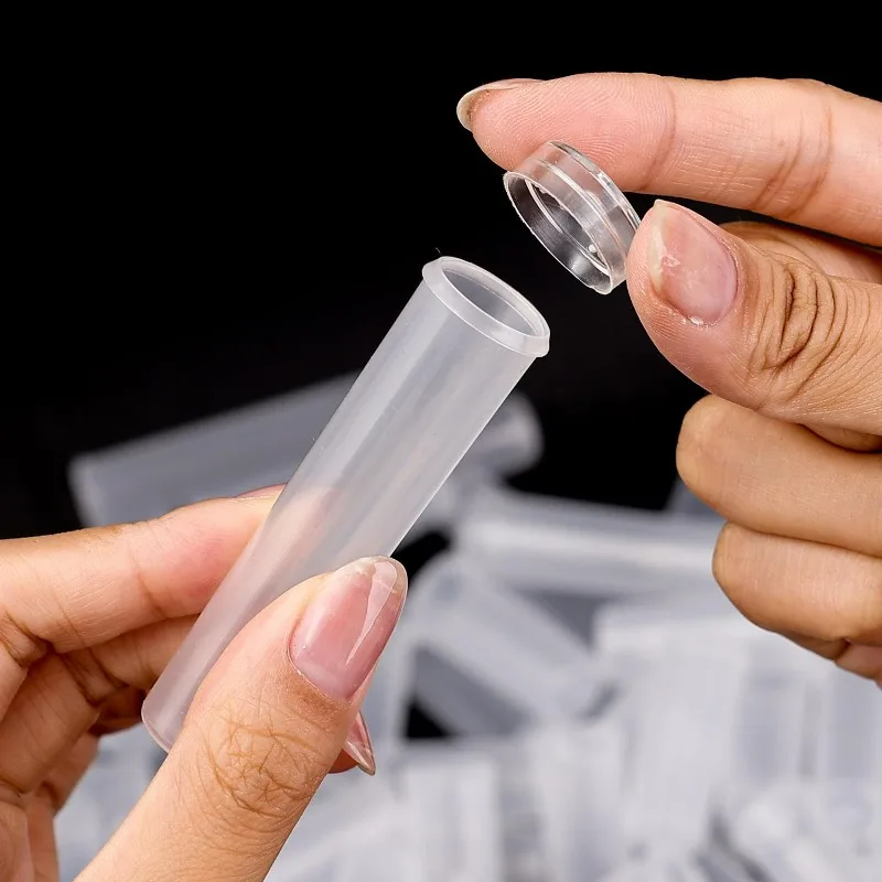 10 Pack Cut Flower Water Tubes with Caps Transparent Plastic Single Stem Hydration Vials for Flowers Bouquet Delivery Leak Proof view 5