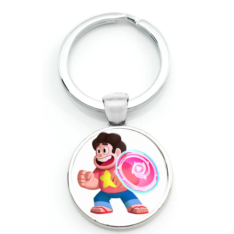 Cartoon TV Series Steven Universe Characters Collection Pumpkin Lion Lapis Lazuli Gems Garnet Pearl Keychain keyring