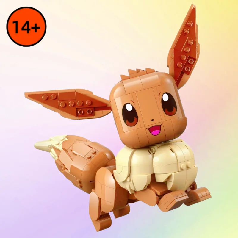 En stock, 587 pièces, blocs de construction modèle MOC 72151 Eevee, briques d'assemblage, décoration de la maison, jouets d'exposition, cadeaux d'anniversaire pour enfants