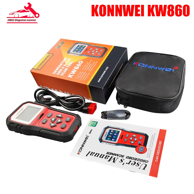 

KONNWEI KW860 OBD2 Car Scanner OBDII Automotive Diagnostic Tool Full Mode Upgraded KW850 ODB Scanner Auto Tools Code Reader