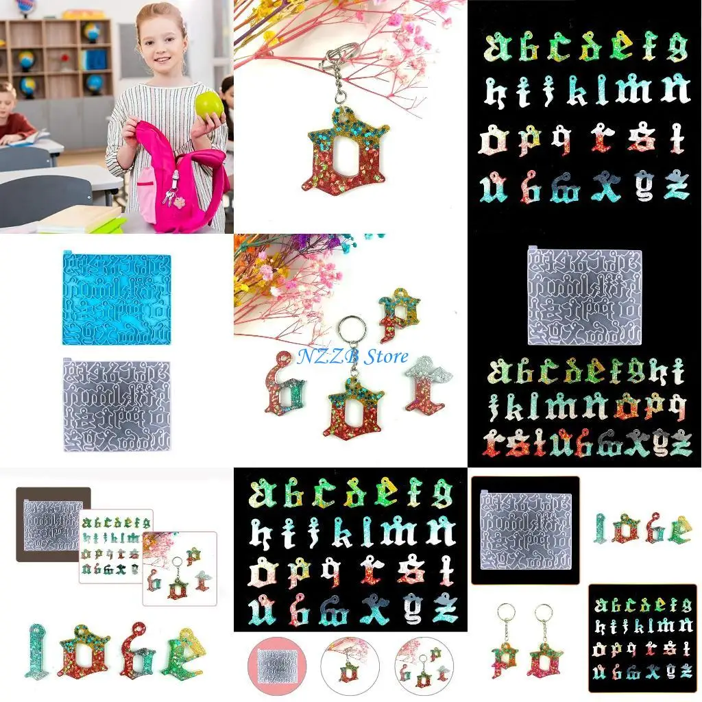 

T21F силиконовая форма для литья из смолы с алфавитом, кулон, ювелирные изделия, изготовление рукоделия, простота в форма для из