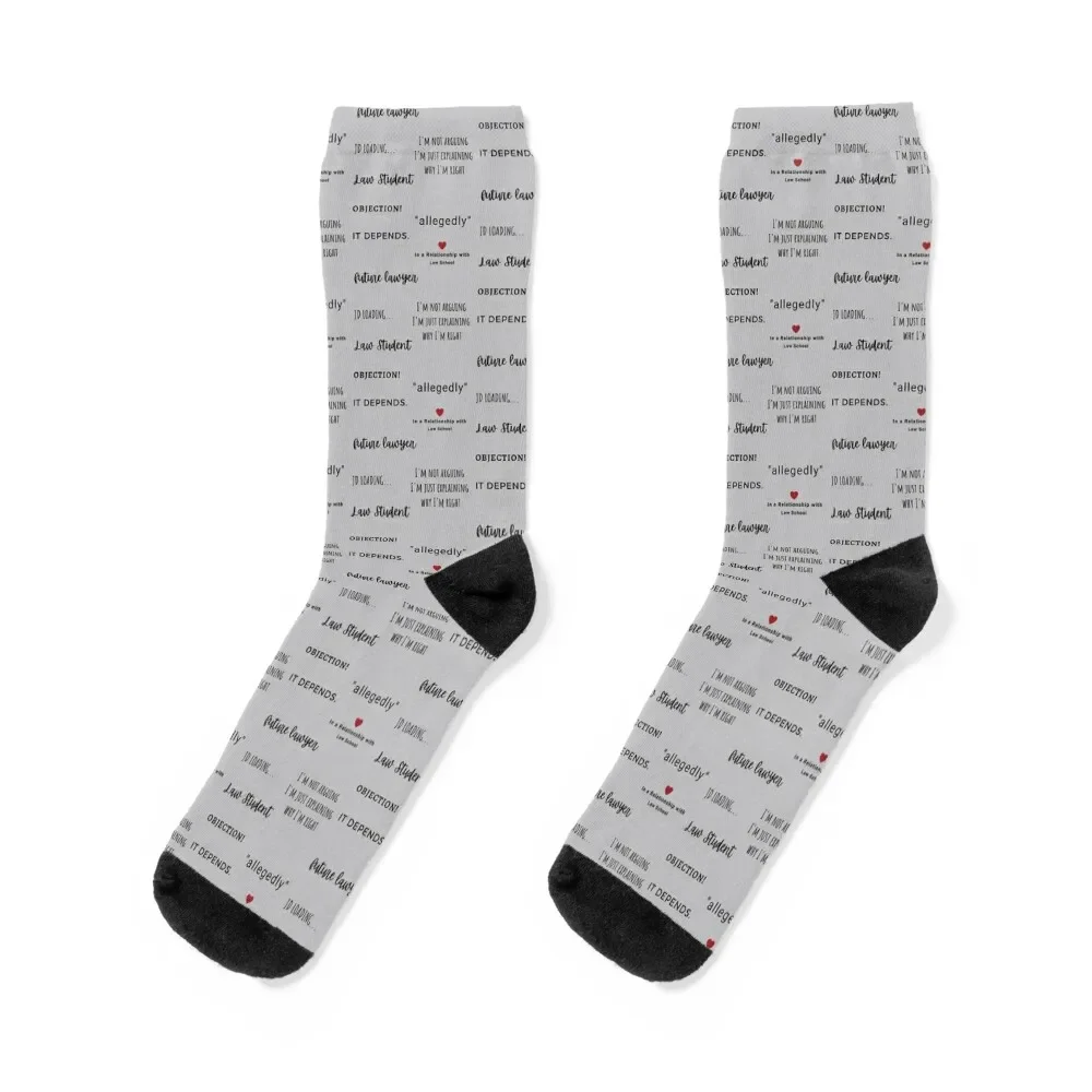 

Law student quotes pack Socks FASHION colored Man Socks Women's