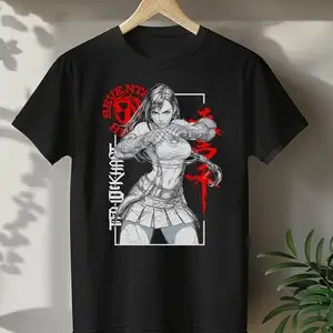 ファッショナブルなアニメのTシャツ,ゲーマー向け,和風,マンガ,7